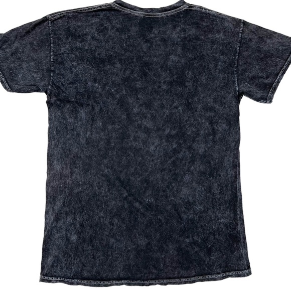 Aaliyah Acid Wash Profile Graphic Short Sleeve T-Shirt in Black Women’s Sz S - Picture 4 of 6